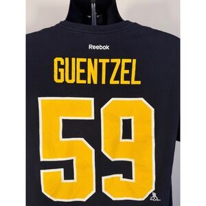 Reebok Pittsburgh Penguins Jake Guentzel #59 Black NHL T-Shirt Mens Medium